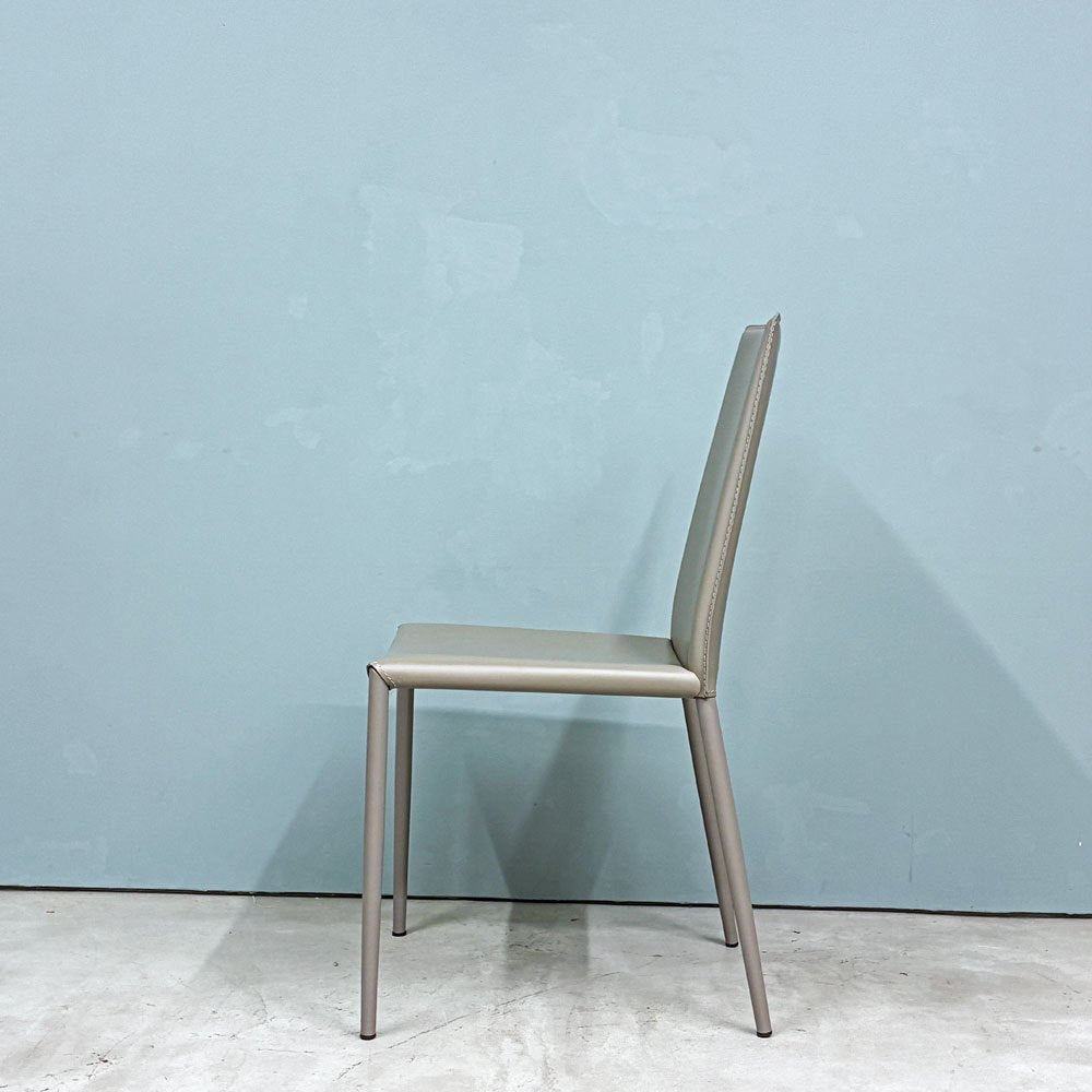 カリガリス Calligaris ボヘム BOHEME ダイニングチェア トープ 再生レザー ミニマル モダン イタリア  A ◎