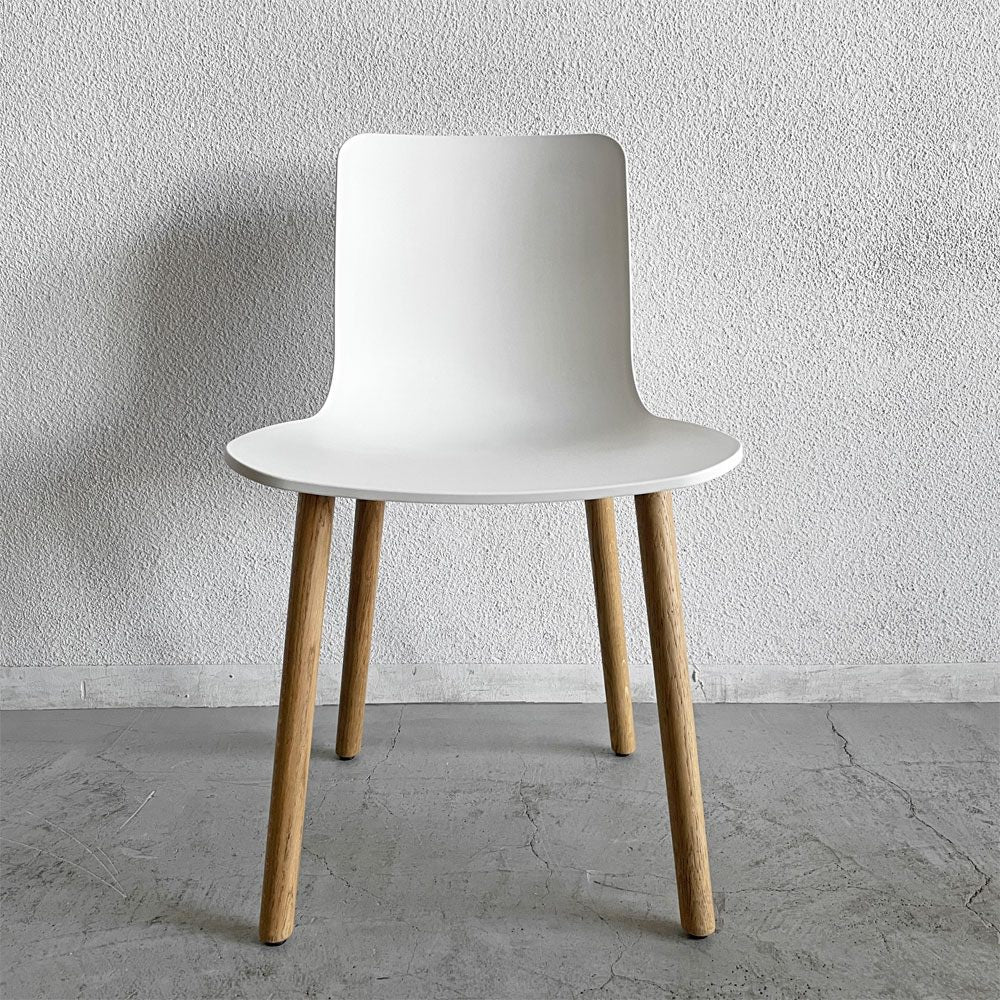 ヴィトラ vitra ハルウッド HAL WOOD サイドチェア ダイニングチェア ホワイト ナチュラルオーク ジャスパー・モリソン 現行定価￥78,100- A 〓