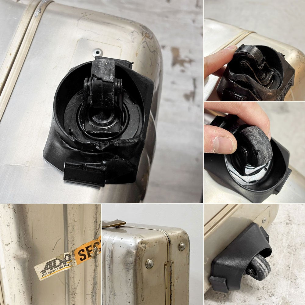 ゼロハリバートン ZERO HALLIBURTON 4輪 アルミニウム スーツケース トランク ダイヤルロック式 ビンテージ 現状品 ●