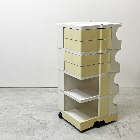 ビエッフェプラスト パドヴァ BIEFFEPLAST PADOVA ボビーワゴン 4段4トレイ ジョエ・コロンボ Joe Colombo ビンテージ ●