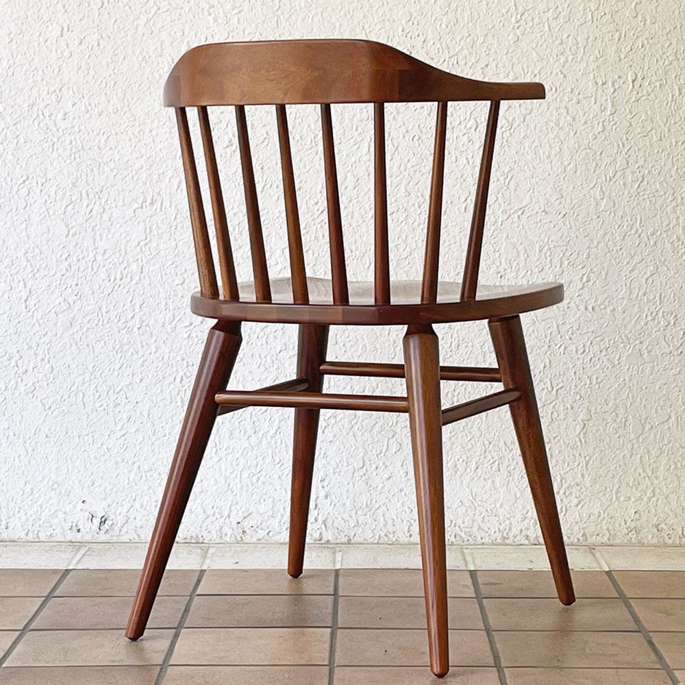 アクメファニチャー ACME Furniture ウィンダン WINDAN サイドチェア ダイニングチェア ハーフアーム ブラウン マホガニー材 定価￥35,200- ◇