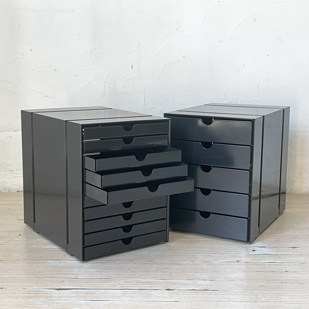 ユーエスエムハラー USM Haller モジュラーファニチャー USMイノス USM inos DRAWER SET ドロワーセット 10段 クローズ レターケース ★