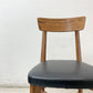 ジャーナルスタンダードファニチャー j.s.F シノン CHINON CHAIR ダイニングチェア PVCレザーシート  ラバーウッド材 ブラック A ●