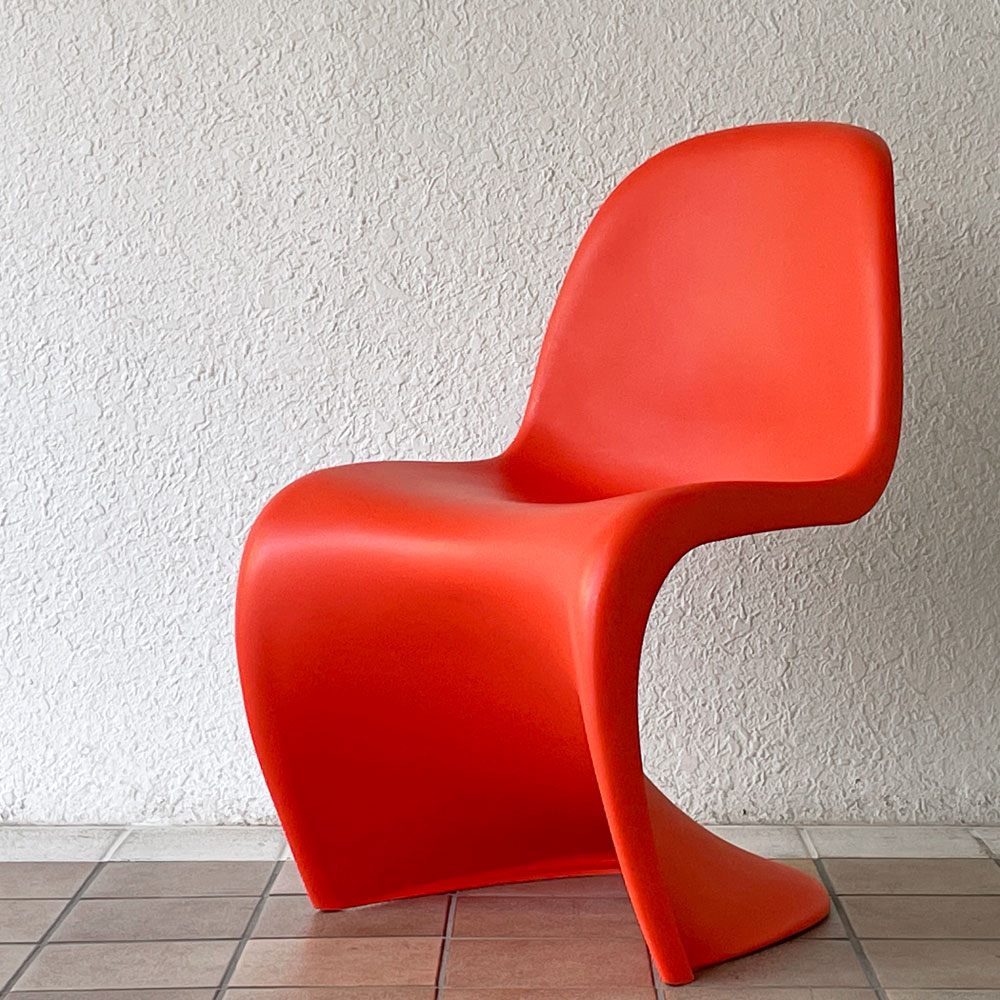 ヴィトラ vitra パントンチェア ダイニングチェア スタッキング タンジェリン オレンジ ヴェルナー・パントン ミッドセンチュリー 定価58,300円 廃番カラー ◇