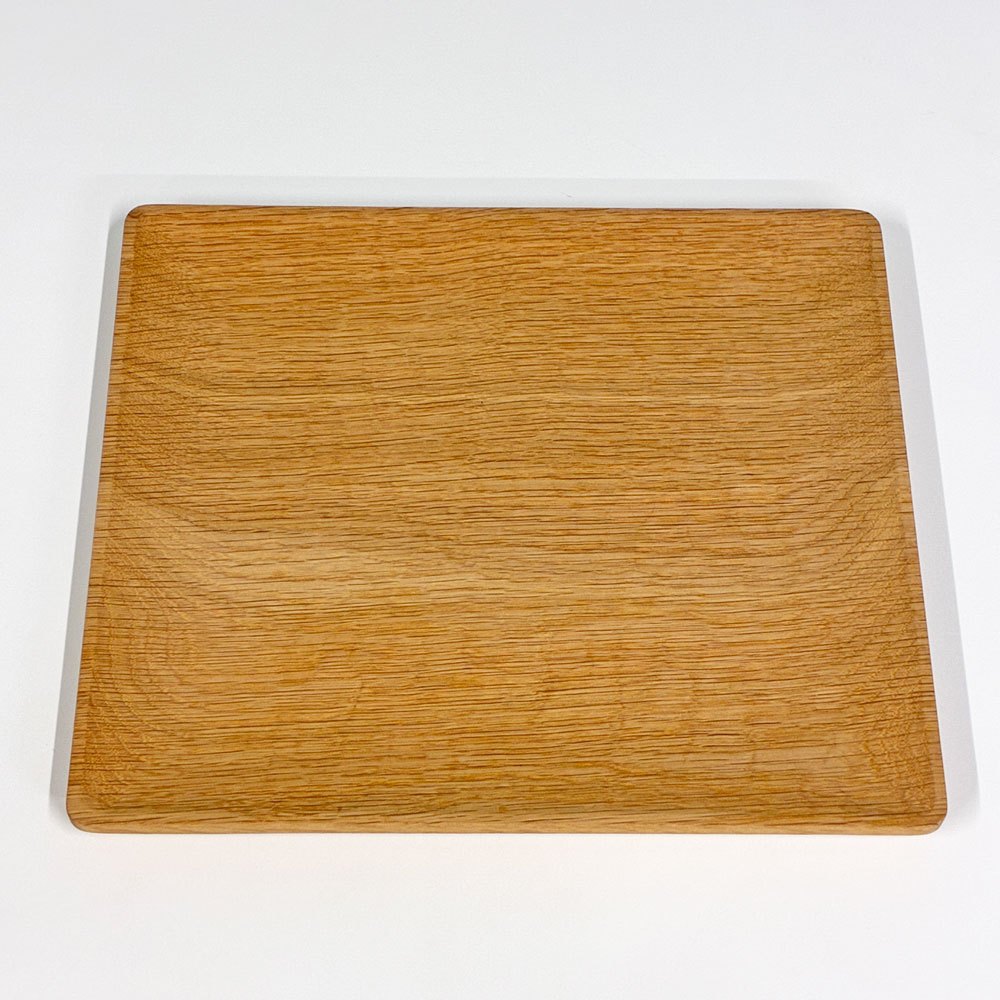 山口和宏 角トレイ 楢材 27x24cm 盆 百草オリジナル 現代作家 A ◎