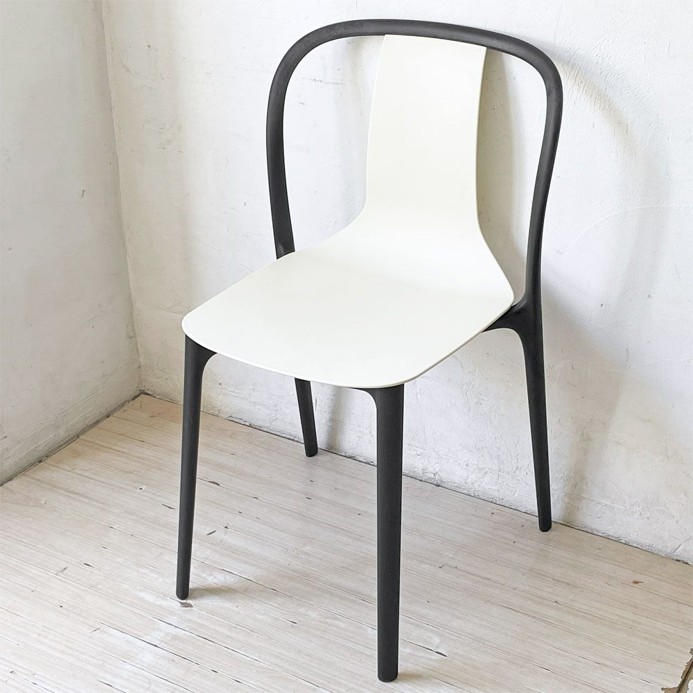 ヴィトラ Vitra ベルヴィルチェア Belleville Chair ダイニングチェア スタッキングチェア クリーム ロナン & エルワン・ブルレック A ★