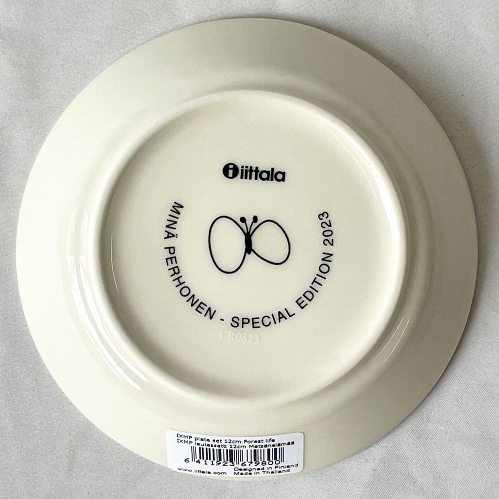イッタラ iittala × ミナペルホネン minä perhonen フォレストライフ forest life プレート 12cm 2枚セット 箱付き 未使用保管品 ◇