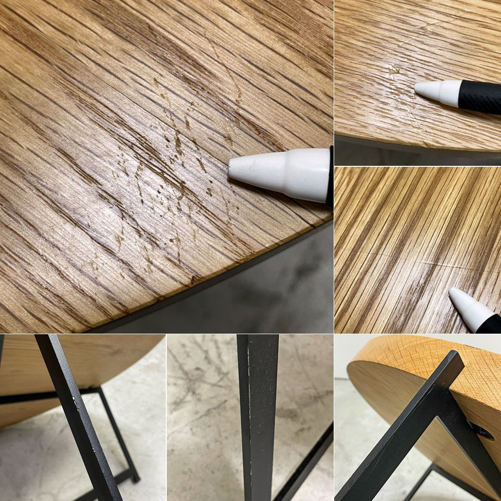 ディーケースリー dk3 プラトー PLATEAU リビングテーブル オーク無垢材 Φ80cm ローテーブル デンマーク ACTUS取り扱い 定価139,700円 ●