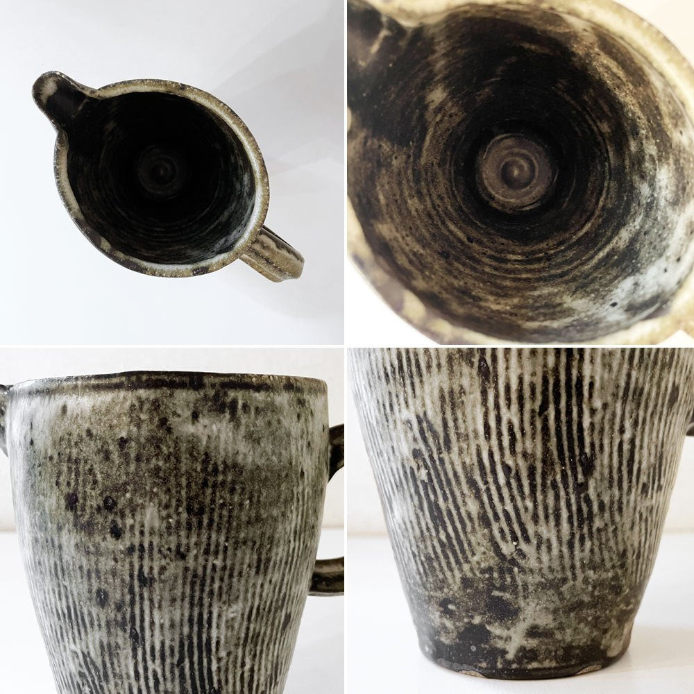 小野哲平 Teppei Ono 薪窯 ピッチャー 陶製ジャグ H16.5cm 現代作家 定価￥27,500- ◎