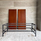 ウニコ unico ランバーミニ LUMBER-mini AVボード ローボード アフリカンマホガニー材 アイアンフレーム インダストリアル 廃番 ♪