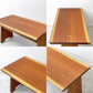 クラフトファニチャー Craft furniture ダイニングテーブル ウォールナット無垢材  耳付き 天然木 アジャスター付き W130cm ●