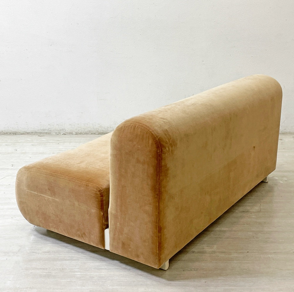 ノル Knoll スザンヌソファ Suzanne sofa 2pソファ 2人掛け モケット生地 ライトブラウン 高浜和秀 ●