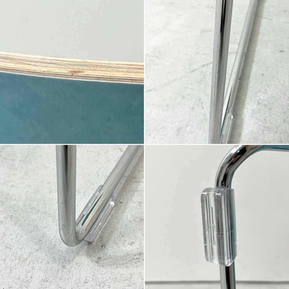 エンゲルブレヒト Engelbrechts チャリック CHAIRIK 107 ダイニングチェア スタッキング そり足 アイスブルー 未使用品 デンマーク ●