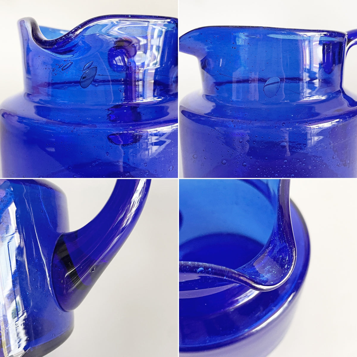 ボダ BODA ガラス ピッチャー 50ml ブルー 973/50 エリック・ホグラン Erik Hoglund ビンテージ スウェーデン 北欧食器 ■