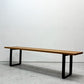 マスターウォール MASTERWAL ワイルドウッド WILDWOOD BENCH ベンチ W160cm ブラックチェリー無垢材 ブラックスチール脚 アカセ木工 参考定価￥121,000- ●