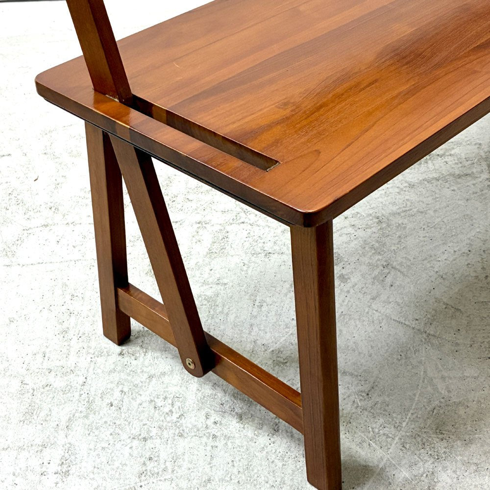 スキャンティーク SCANTEAK デュオ Duo スイベルベンチ チーク無垢材 背もたれ可動式 W120㎝ ●