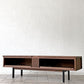 カーフ karf ノット Knot テレビボード TV board 150 Oak ローボード 150cm ウォールナット無垢材 ブラックスチール 定価￥198,000- ◇