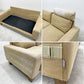 クラッシュゲート CRASH GATE コンフォーム COMFORM バレットソファ BARRETT SOFA 2.5人掛け ファブリック ヘッドレスト付 関家具 〓