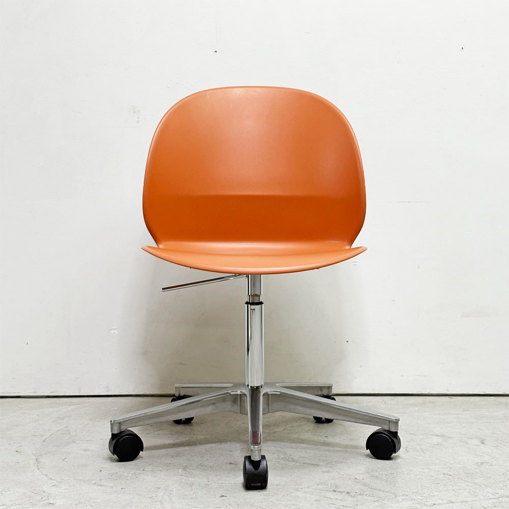 フリッツハンセン Fritz Hansen エヌゼロツー N02 リサイクルチェア キャスターチェア デスクチェア 佐藤オオキ nendo ダークオレンジ 参考定価￥91,080- ●