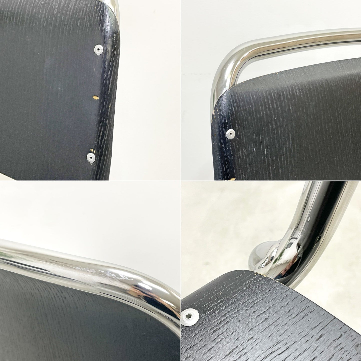 ヘイ HAY ハーフタイムチェア HALFTIME CHAIR ダイニングチェア スタッキング プライウッド スチール ブラック 北欧 デンマーク モダン 現状品 A ●