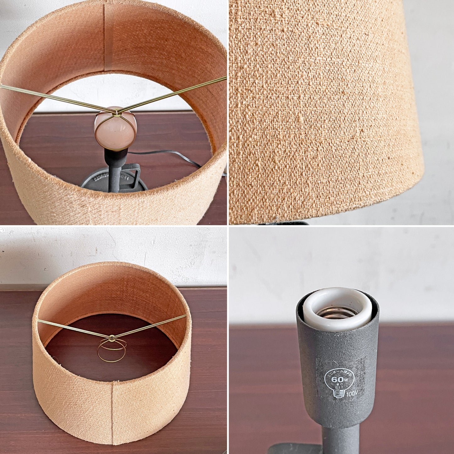 トラックファニチャー TRUCK FURNITURE テーブルランプ TABLE LAMP T-IN1 デスクライト コットンシェード 鋳鉄ベース ビンテージスタイル ■