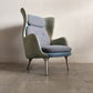 フリッツハンセン Fritz Hansen ロオチェア RO JH1 ラウンジチェア ファブリック Faded Denim Blue アルミベース ハイメ・アジョン 現行定価￥526,680以上 〓
