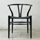 カールハンセン＆サン Carl Hansen & Son CH24 Yチェア ブラックラッカー × ブラックペーパーコード ハンス・J・ウェグナー オーク材 美品 ●