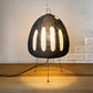 イサムノグチ Isamu Noguchi アカリ AKARI 1AB スタンドライト 和紙シェード ブラック Φ26cm 箱付 名作照明 定価￥27,500- ◎