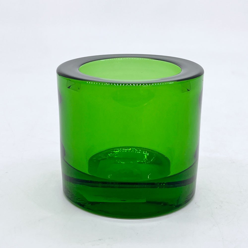 イッタラ iittala マリメッコ marimekko キビ kivi キャンドルホルダー グリーン 60mm フィンランド 北欧雑貨 ●