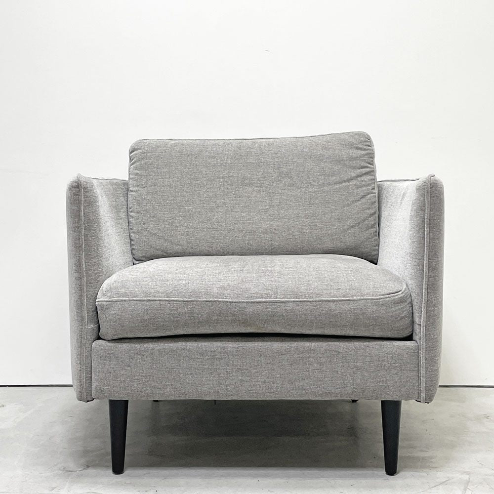 ボーコンセプト BoConcept リール LILLE 1Pソファ グレー ファブリック 北欧家具 モダンデザイン デンマーク アンダース・ノルガード 廃番 ●