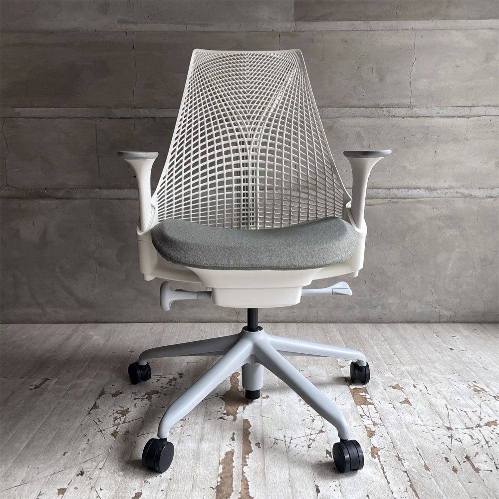 ハーマンミラー HermanMiller セイルチェア SAYL Chair デスクチェア オフィスチェア アジャスタブルアーム ホワイト イヴ・ベアール 2025年製 ♪