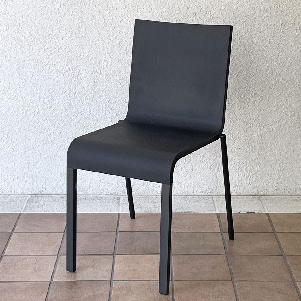 ヴィトラ vitra. ゼロスリー .03 ダイニングチェア スタッキングチェア マールテン・ヴァン・セーヴェレン Maarten Van Severen ブラック A ◇
