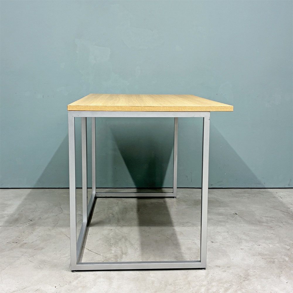 ビスレー BISLEY デスクプラン DESK PLAN Lフット ワーキングテーブル デスク オーク メラミン天板 スチール脚 W120cm イギリス ◎