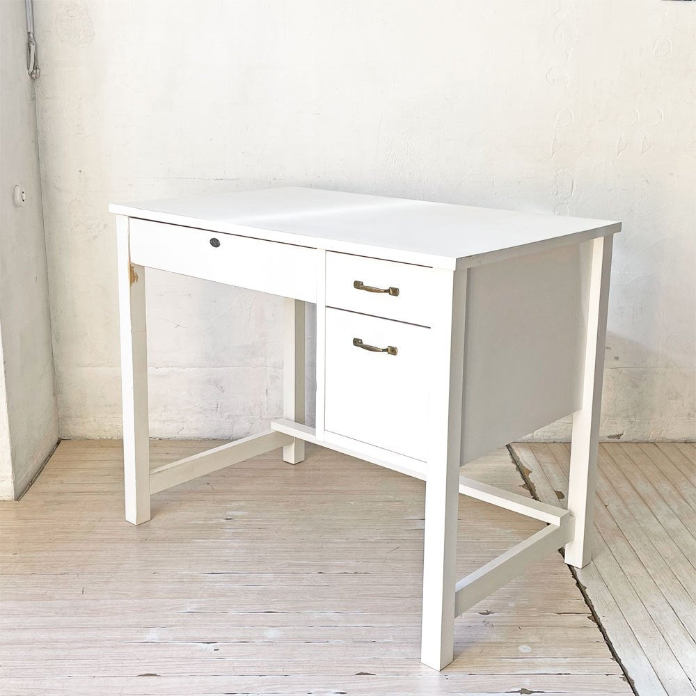 モモナチュラル Momo natural シエル CIELE クレフデスク CLEF DESK パイン材 ホワイトペイント ★