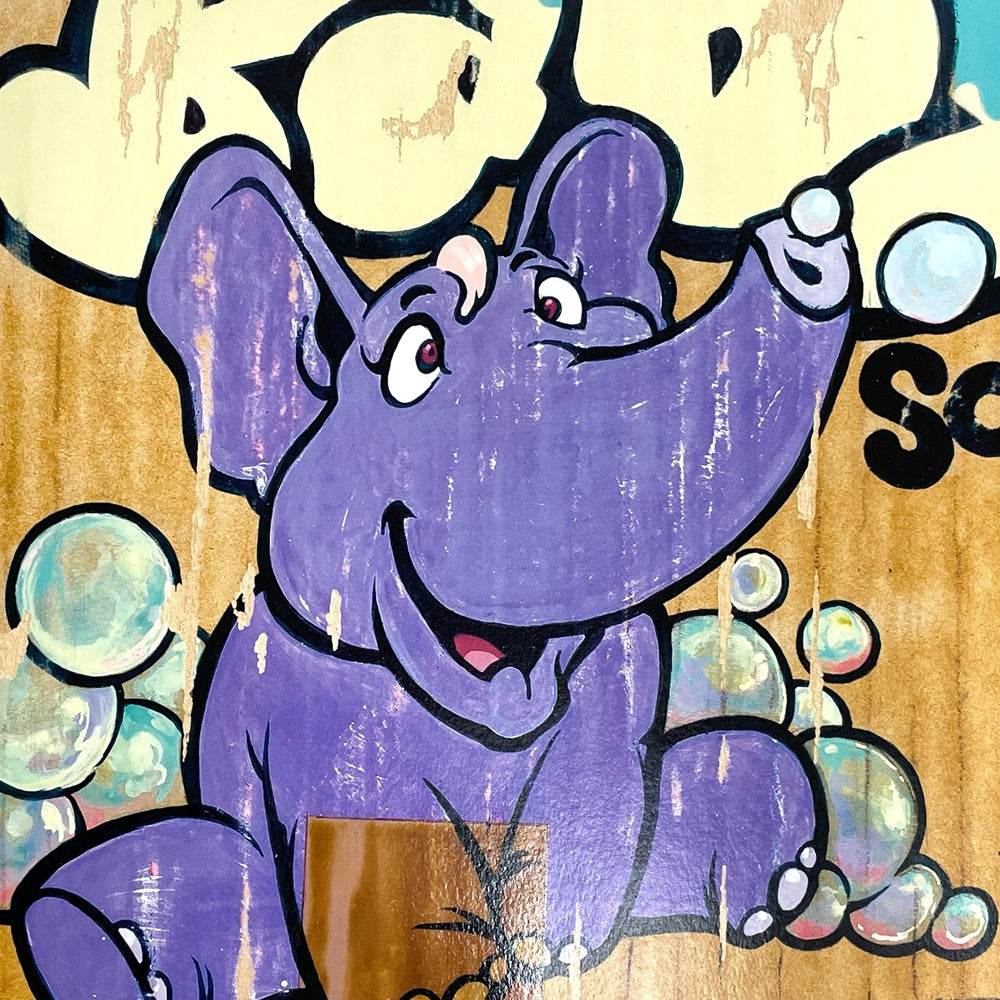 テンガワン TENGAone FABRICATION ELEPHANT_P アーカイバルピグメントプリント + シルクスクリーン 59 x 60.5 cm 限定版 ストリートグラフィティ ストリートアート 現代美術 ●