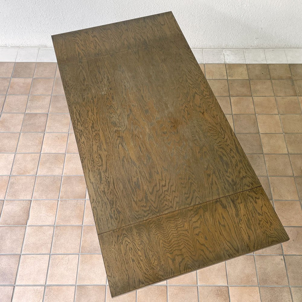 永田良介商店 伸長式 ダイニングテーブル ナラ材 エクステンション 120-150-180cm アトリエテーブル 神戸洋家具 ◇