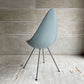 フリッツハンセン Fritz Hansen ドロップチェア DROP ダイニングチェア ストームブルー 脚塗装 プラスチック スチールパイプ アルネ・ヤコブセン デンマーク 廃番カラー 現行定価￥55,880- ♪