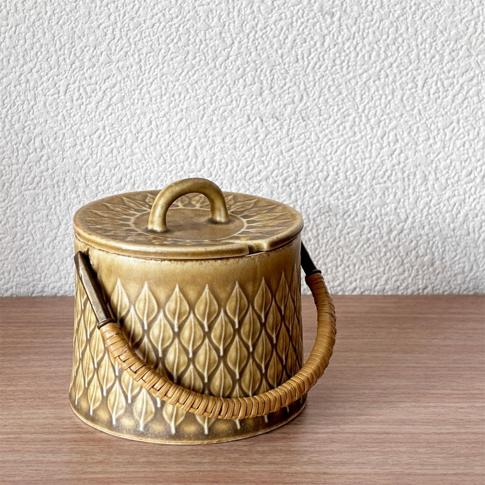 クロニーデン KRONJYDEN レリーフ Relief シュガーポット Sugar pot 蓋物 ケース イェンス・クイストゴー 北欧 ビンテージ 希少 ◇