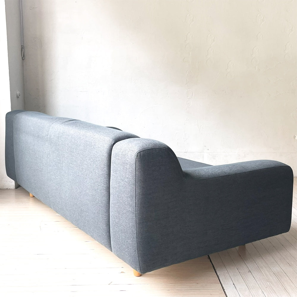 イデー IDEE プレジール PLAISIR 3シーター ソファ ファブリック ローバック ブルーグレー 定価139,900円  ★