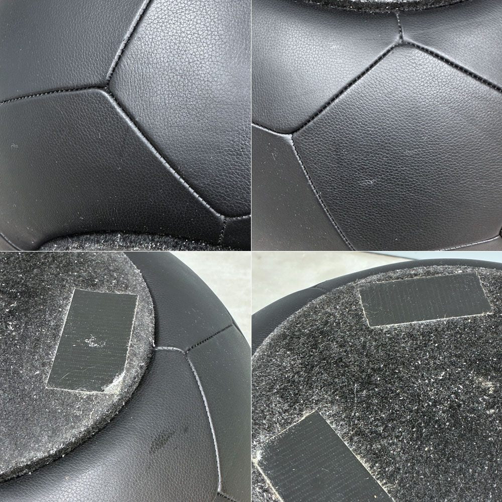 Montis プーフ PLAYTIME クッション オットマン スツール Studio Job  レザー ブラック 店舗什器 ◎