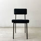 ジャーナルスタンダードファニチャー j.s.F リージェント REGENT CHAIR ダイニングチェア ファブリックシート ブラック スチール脚 定価￥28,600- 廃番 ●