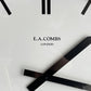 パシフィックファニチャーサービス PACIFIC FURNITURE SERVICE ウォールクロック E.A.COMBS 壁掛け時計 スチール製 シルバー インダストリアル ♪