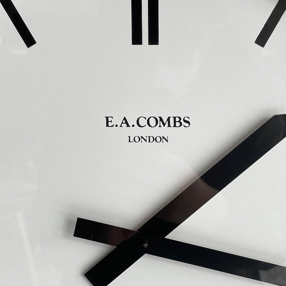パシフィックファニチャーサービス PACIFIC FURNITURE SERVICE ウォールクロック E.A.COMBS 壁掛け時計 スチール製 シルバー インダストリアル ♪