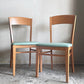 カリガリス Calligaris ビーチ材 ダイニングチェア ブルー系カラー PVCレザーシート 合皮 2脚セット イタリアモダン ■