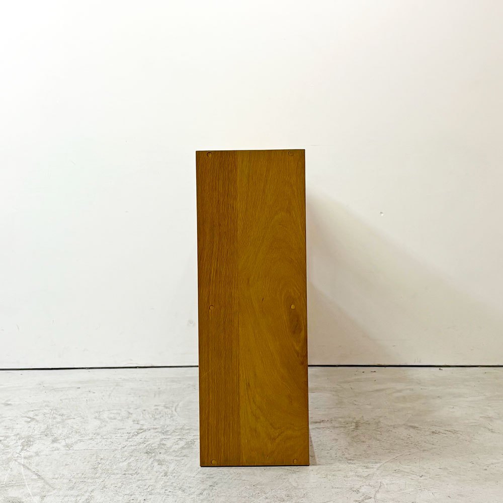 無印良品 MUJI スタッキングシェルフ 3列2段 オーク材 W121cm ナチュラルデザイン ●
