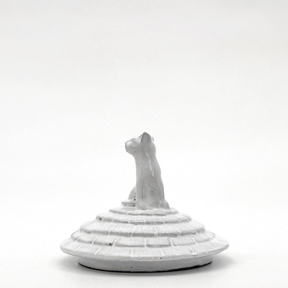 アスティエ・ド・ヴィラット Astier de Villatte グラン・シャレ キャット Grand Chalet Cat キャンドルリッド キャンドルカバー グラスキャンドル用 陶器 フランス ●