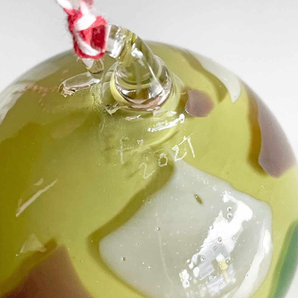 辻和美 ファクトリーズーマー factory zoomer クリスマスボール オーナメント 迷彩柄 2021年 箱付き 現代作家 A ■