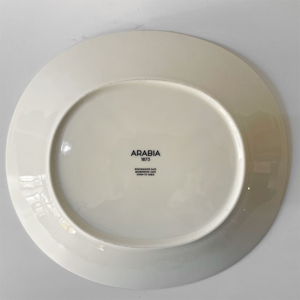 アラビア ARABIA エエヴァ EEVA オーバルプレート 25cm ホワイト スコープ scope 復刻品 北欧食器 A ★