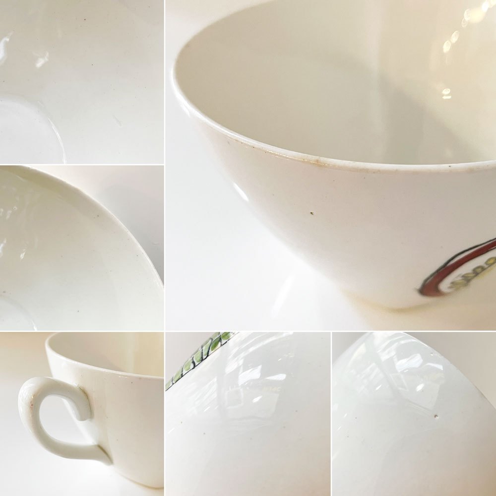 ミッドウィンター Midwinter サラダウェア SALAD WARE カップ＆ソーサー C/S テレンス・コンラン UKビンテージ ◎