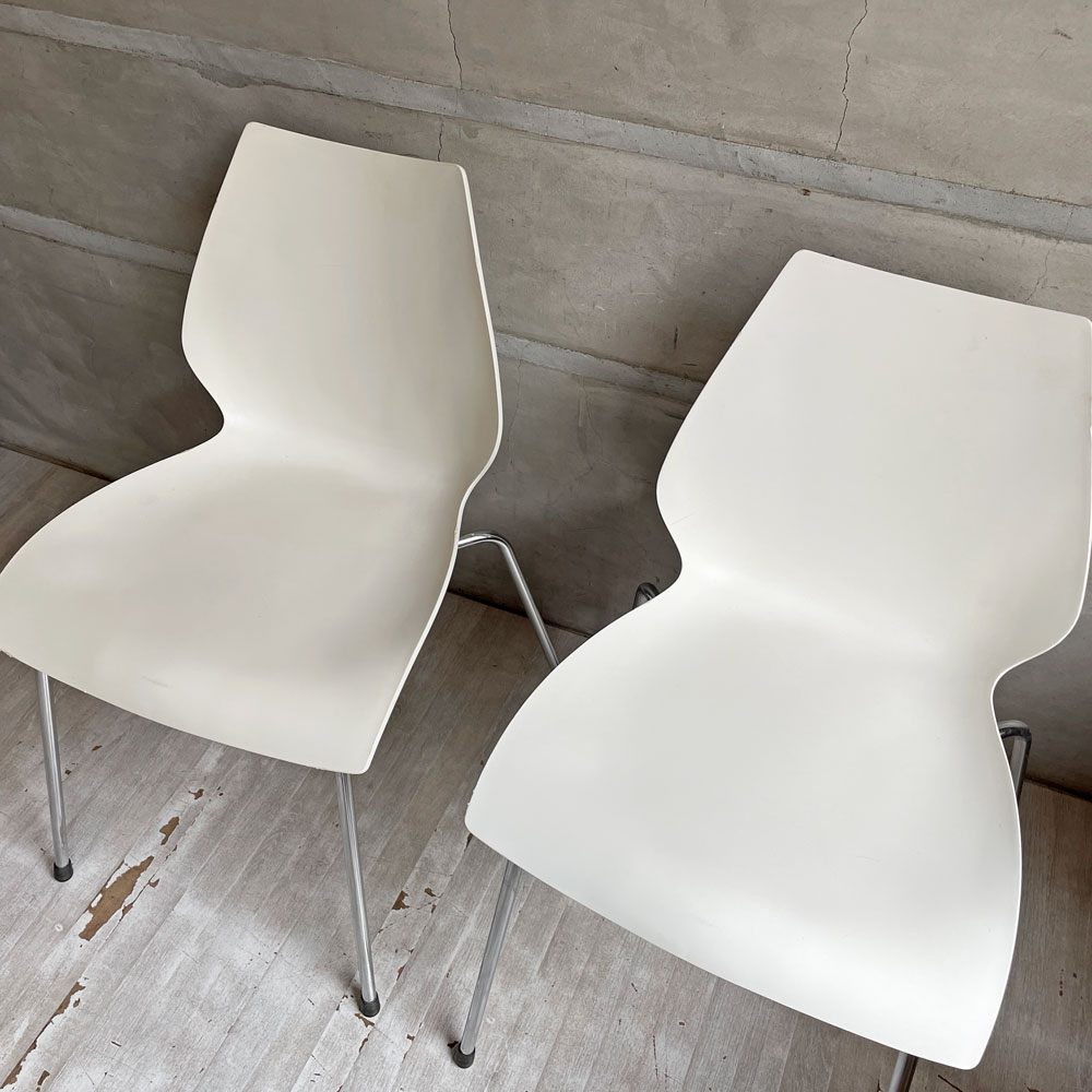 カルテル Kartell マウイチェア Maui サイドチェア 2脚セット ヴィコ・マジストレッティ スタッキングチェア イタリア ♪